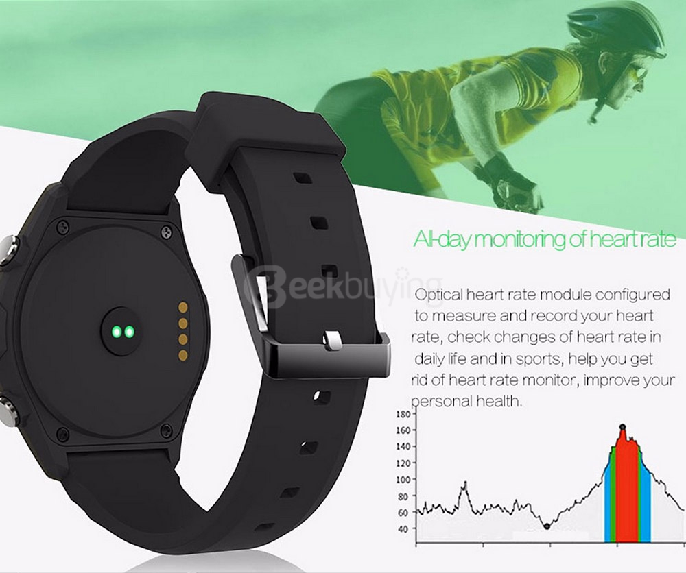 Mifree Q8 Bluetooth 4.0 Smart Watch MTK2502C Heart Rate Monitor Activity Tracker Temperature Measurement Remote Camera For iOS Android - Orange