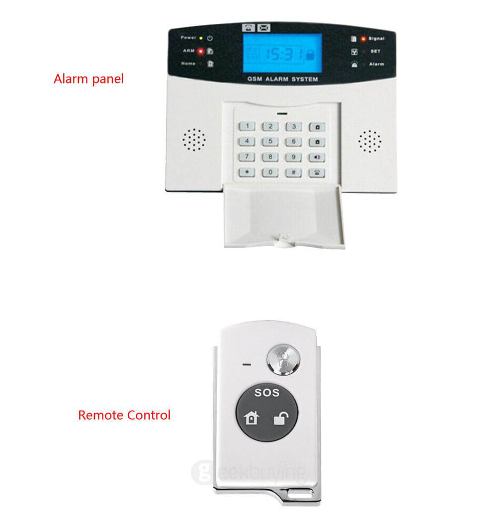 YA-500-GSM-33 LCD Wireless GSM Autodial SMS Home House Office Security Burglar Intruder Alarm System