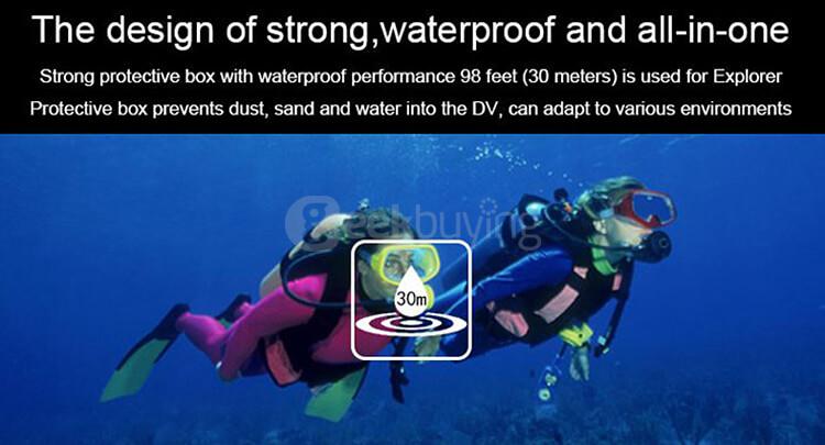 Original SOOCOO C30 WiFi 170 Degree 4K Ultra HD Action Camera Novatek 96660 Sprots Camera - Black