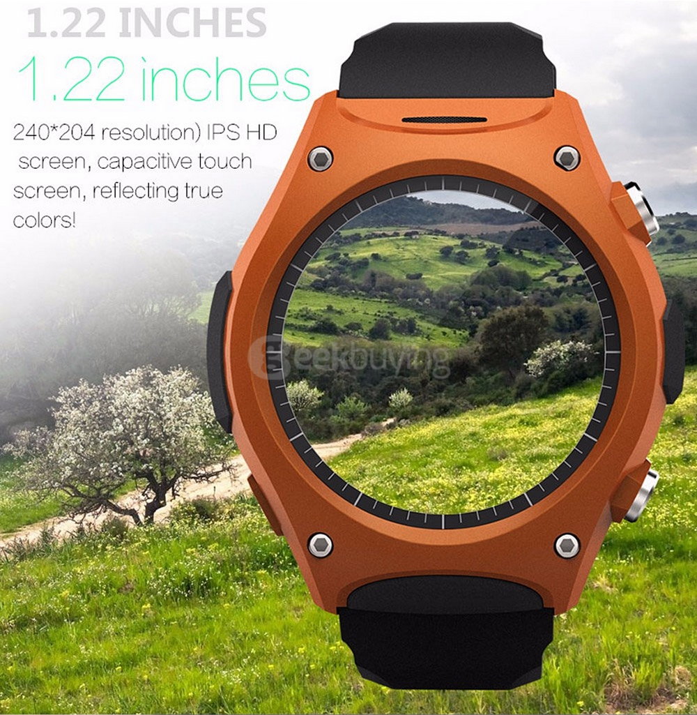 Mifree Q8 Bluetooth 4.0 Smart Watch MTK2502C Heart Rate Monitor Activity Tracker Temperature Measurement Remote Camera For iOS Android - Orange
