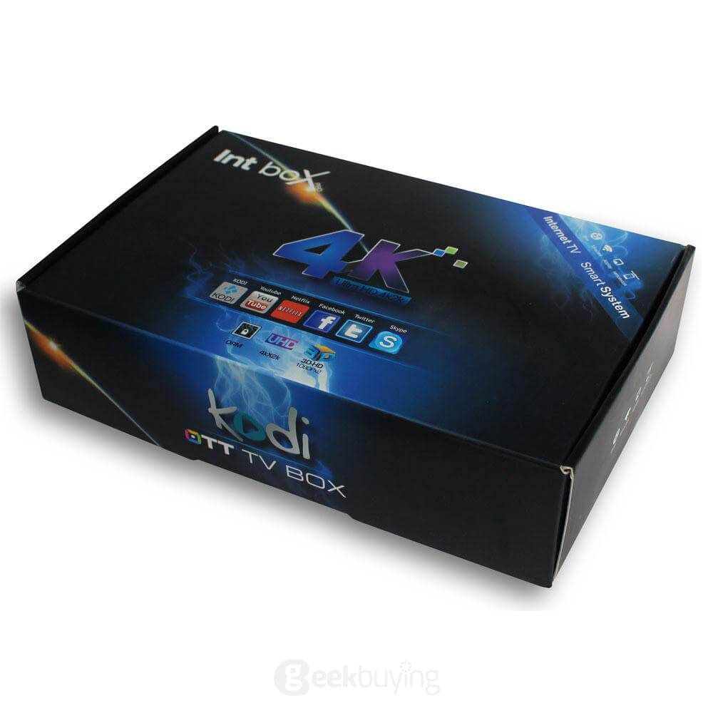 Bundle Intbox pro M7S Amlogic S905 4K TV BOX Android 5.1 Lollipop KODI 2G/16G 802.11AC WIFI 1000M LAN Bluetooth4.0 + Rii i8+Israel Hebrew Language Keyboard - Black
