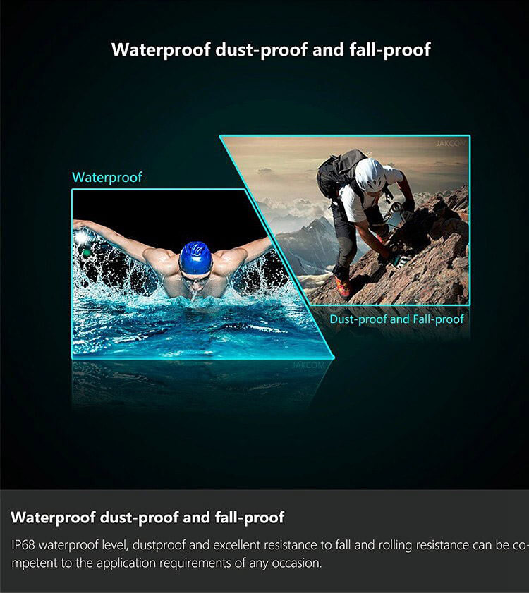 Jakcom R3 Smart Magic Ring App Enabled NFC Technology Health Module Waterproof Dust-proof Fall-proof For Android iOS Smartphones Size 8 - Black