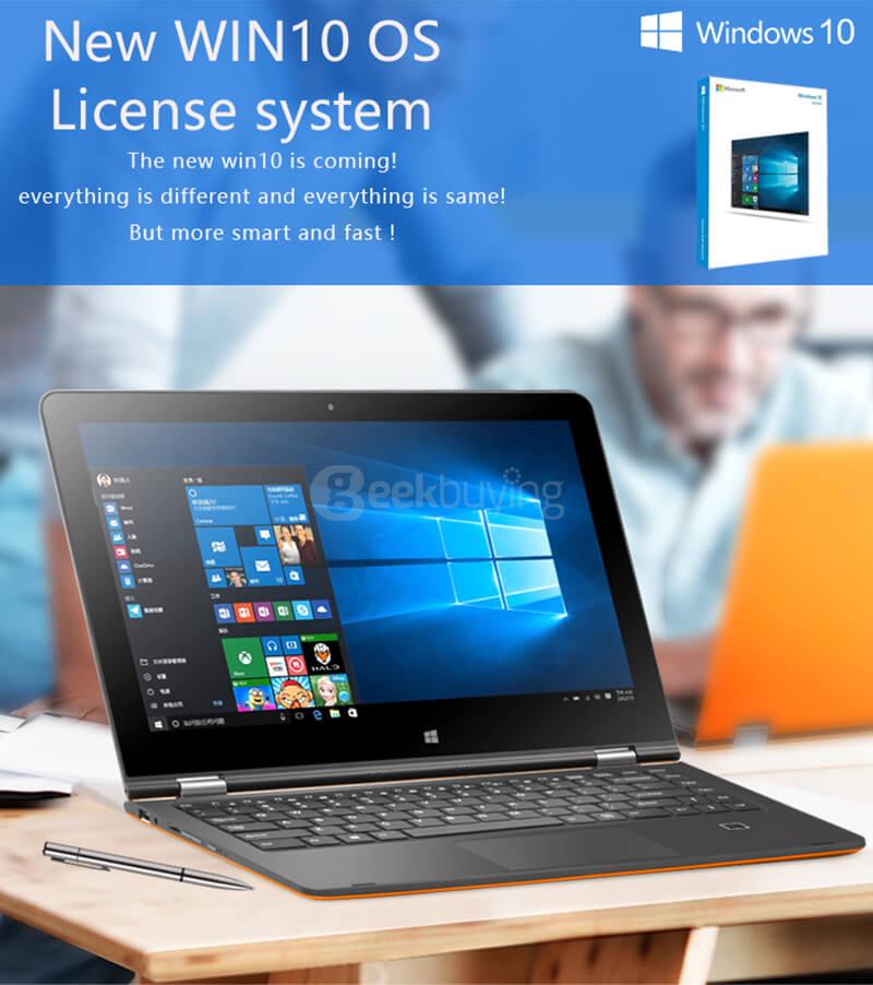 Voyo VBook V3 Fingerprint Version Ultrabook 13.3 inch Windows 10 4GB/64GB Intel Cherry Trail Z8300 Quad 1.84GHz IPS 1920*1080 (With Keyboard and Stylus) - Orange