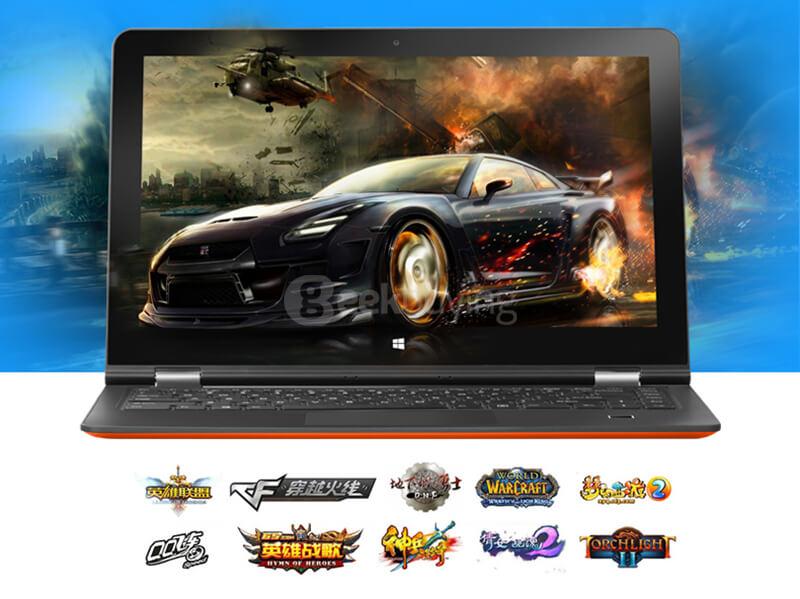 Voyo VBook V3 Fingerprint Version Ultrabook 13.3 inch Windows 10 4GB/64GB Intel Cherry Trail Z8300 Quad 1.84GHz IPS 1920*1080 (With Keyboard and Stylus) - Orange