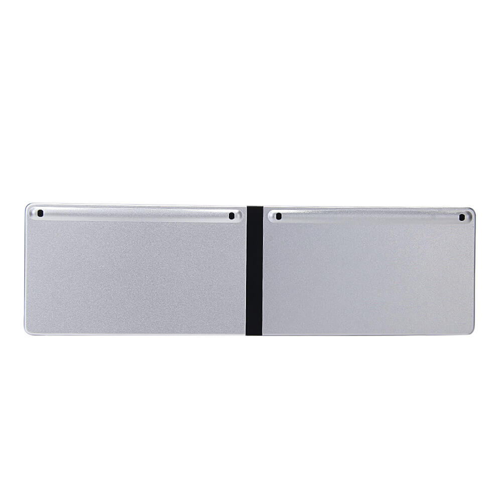 B.O.W Aluminum Foldable Bluetooth Wireless Keyboard for iOS Android Windows Device - Black