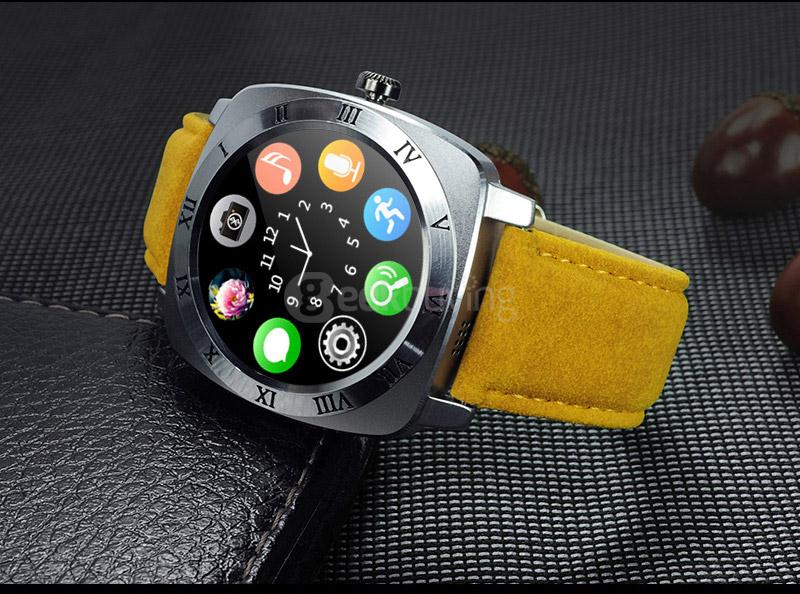 X3 2G Smartwatch Phone 1.33 inch MTK6261 Pedometer Sleep Monitor Sedentary Reminder Support SIM TF Card 1.3MP Camera - Silver