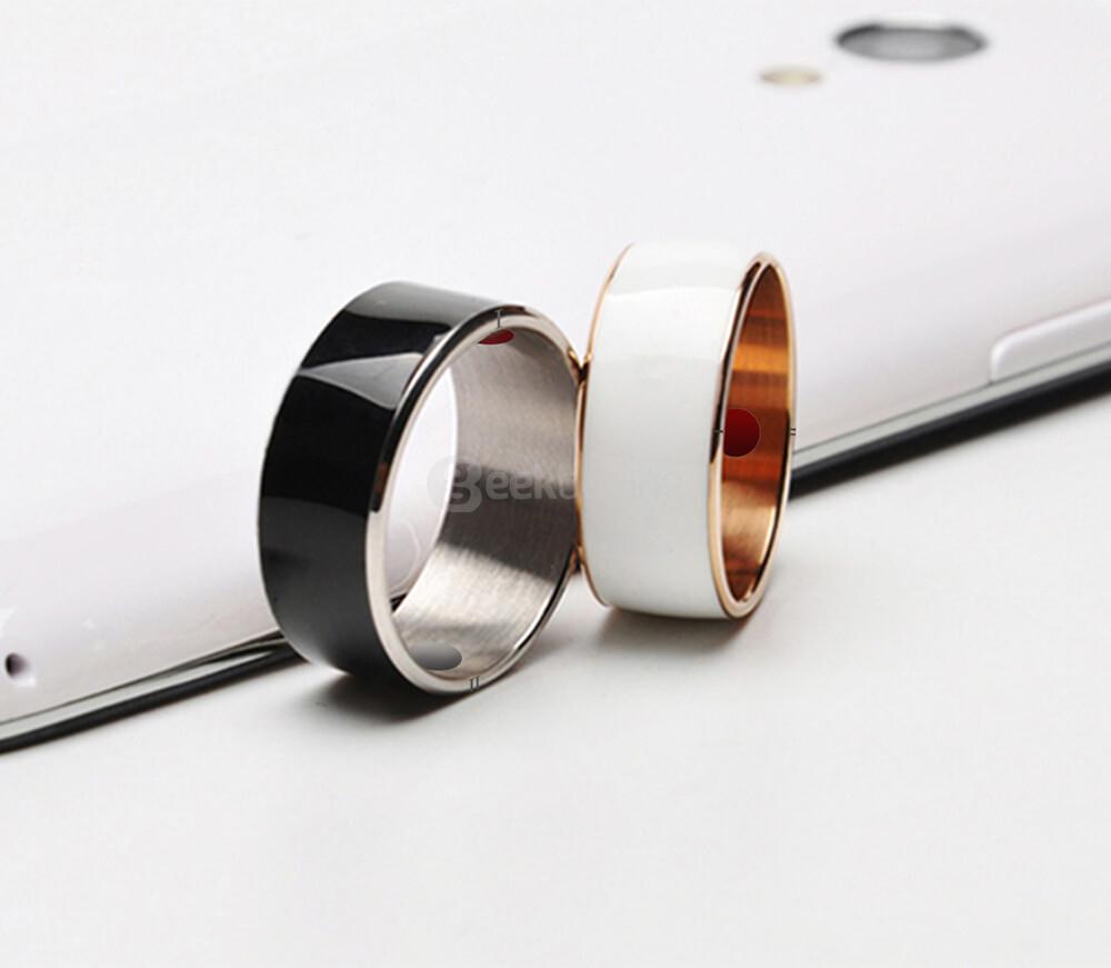 Size 11 Jakcom R3F Smart Ring Waterproof Wearable Ring for NFC Electronics Mobile Phone Android Smartphone - Black