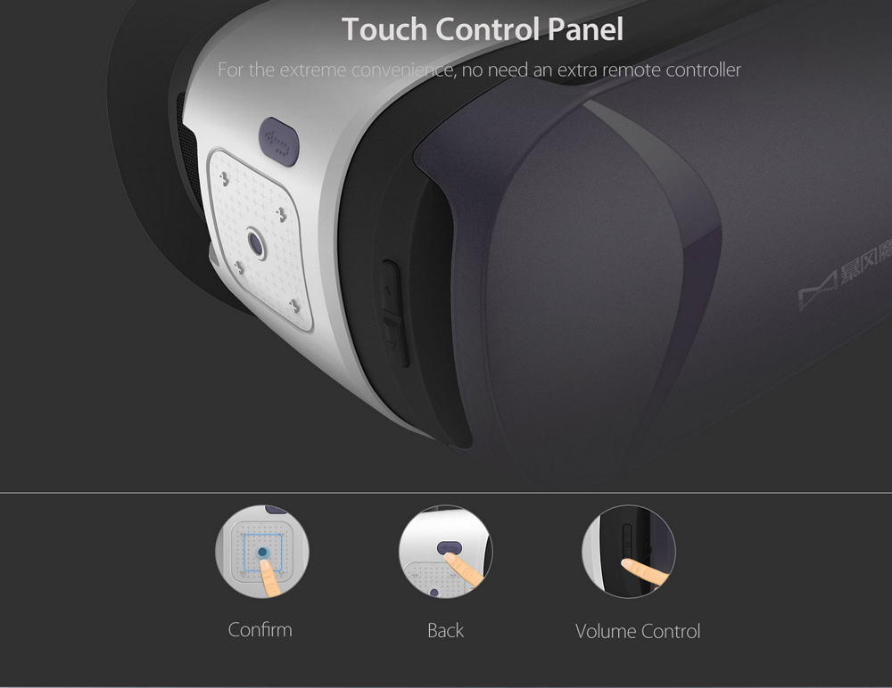 Baofeng Mojing 5 Immersive 3D VR Virtual Reality Headset Touch Control FOV96 for 5.0-5.5 inches Android Smartphones