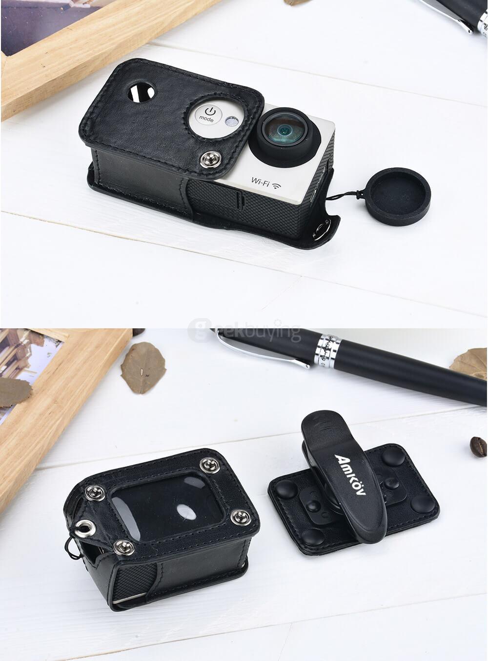 Amkov AMK-SJ Camera Case Detachable 180 Degree Rotation Camera Bag for SJCAM Camera