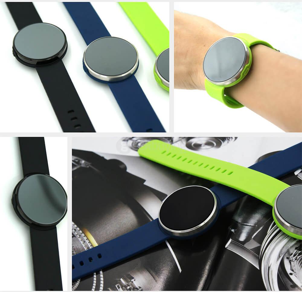Makibes UW1 Bluetooth 4.0 Smart Bracelet Heart Rate Monitor Sleep Fitness Tracker Call Reminder IP67 Waterproof for Android iOS - Black