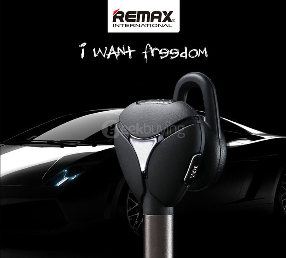 REMAX RB-T3 Remote Shutter Bluetooth 4.1 Headset - Silver