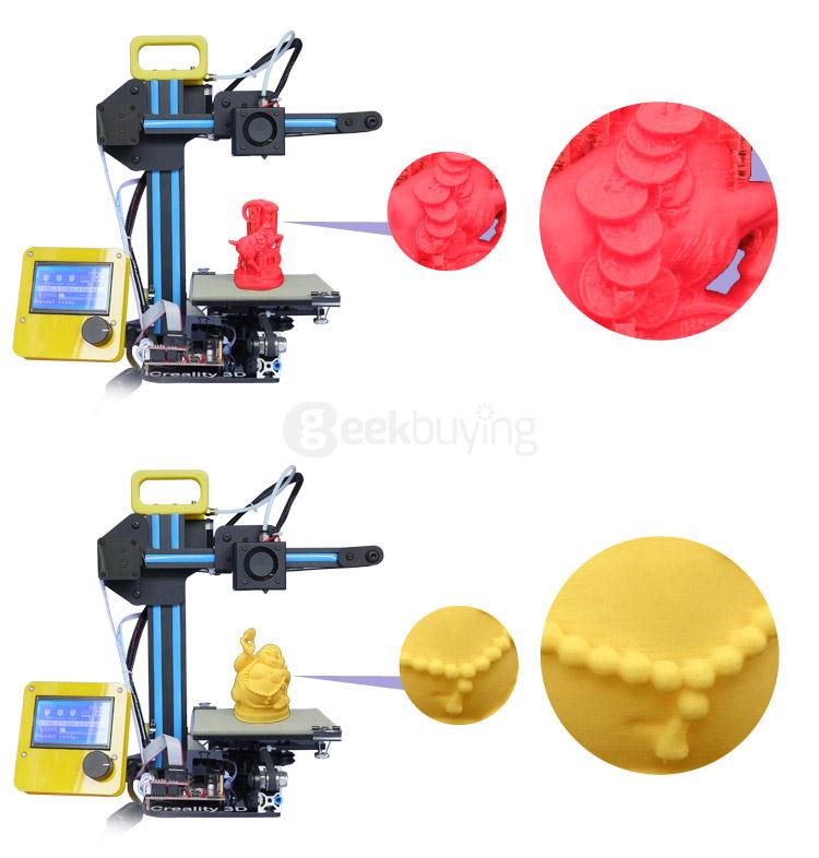 Creality3D CR-7 High Accuracy 3D Desktop Printer Support TF Card / Online Print - Black
