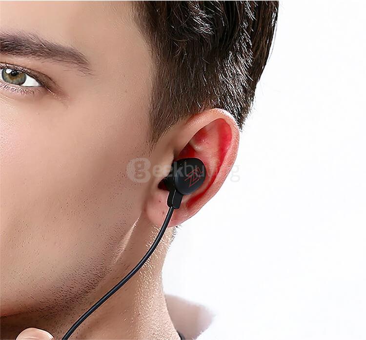 KZ-HDSE Bluetooth CSR4.1 Sports Earbuds with Dual Stereo MIC APTX Music Earphones For iPhone Sumsang - Black