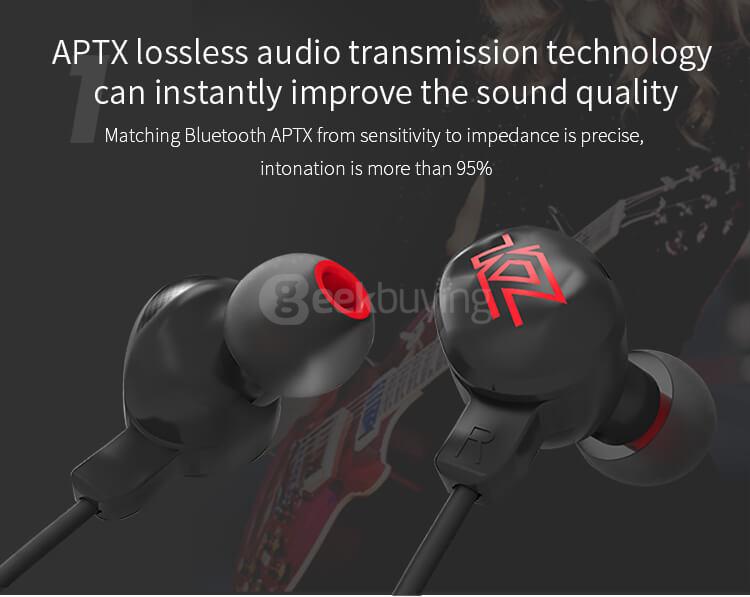 KZ-HDSE Bluetooth CSR4.1 Sports Earbuds with Dual Stereo MIC APTX Music Earphones For iPhone Sumsang - Black