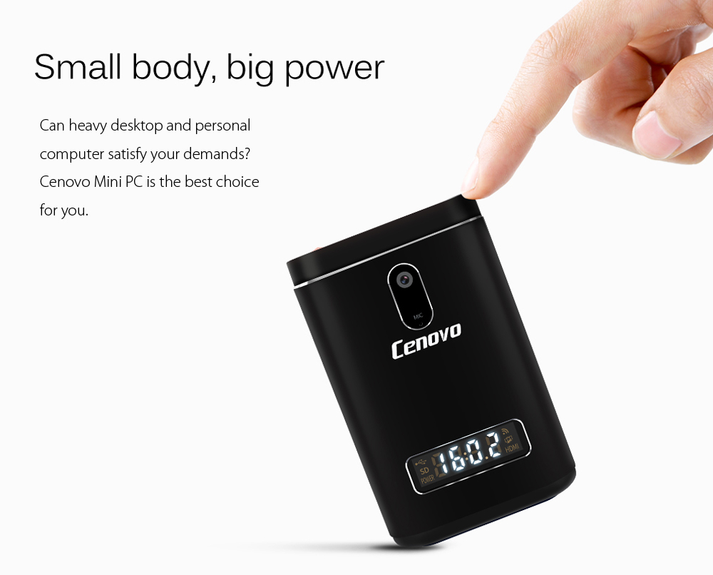 Bundle Cenovo MINI PC King Kong V6W Intel Atom Cherry Trail Z8300 4G/64G 2.0MP + Rii i8+ 2.4G Wireless Israel Hebrew Language Keyboard White