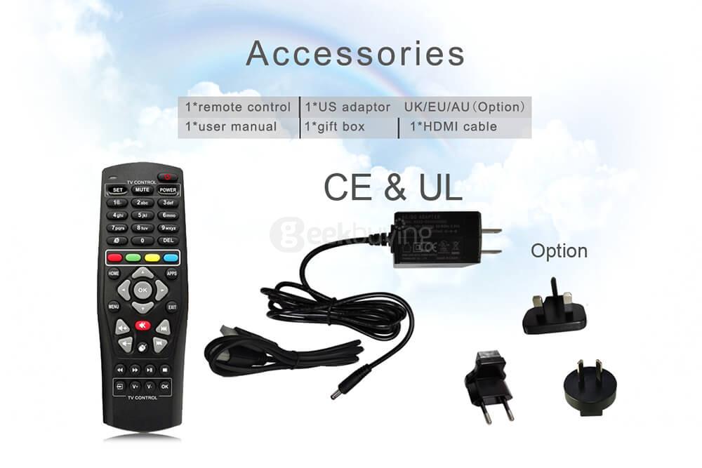 Bundle BM8 PRO Amlogic S912 Android 6.0 2G/32G TV BOX + Rii i8+ 2.4G Wireless Israel Hebrew Language Keyboard Black