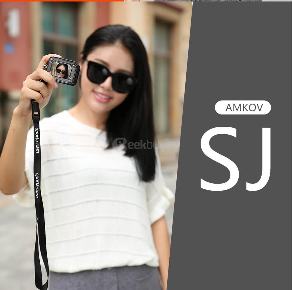 Amkov AMK-SJ Camera Case Detachable 180 Degree Rotation Camera Bag for SJCAM Camera