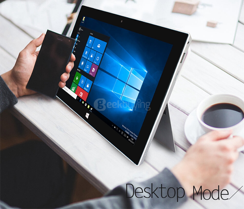 Jumper EZpad 5SE 2in1 Tablet PC 10.6 inch Windows 10 4GB/64GB Intel Cherry Trail Z8300 Quad Core 1.84GHz IPS 1920*1080 (With Docking Keyboard and Stylus) - Silver