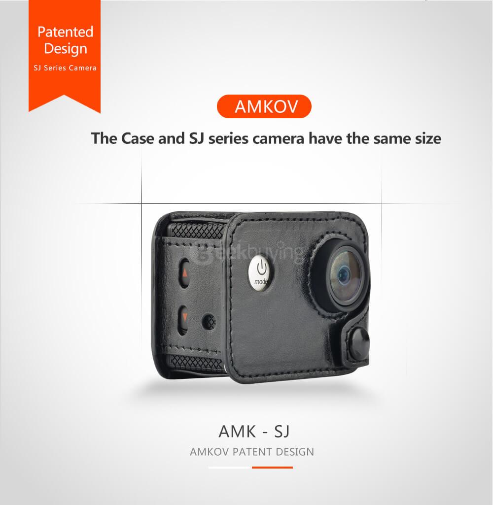 Amkov AMK-SJ Camera Case Detachable 180 Degree Rotation Camera Bag for SJCAM Camera