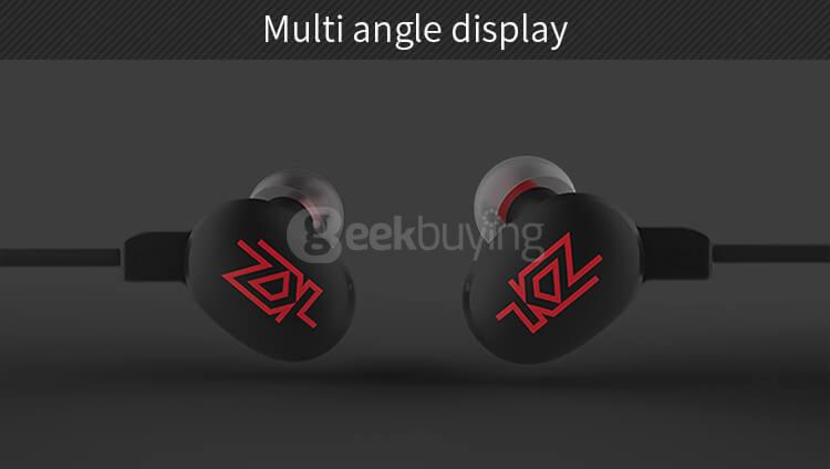 KZ-HDSE Bluetooth CSR4.1 Sports Earbuds with Dual Stereo MIC APTX Music Earphones For iPhone Sumsang - Black