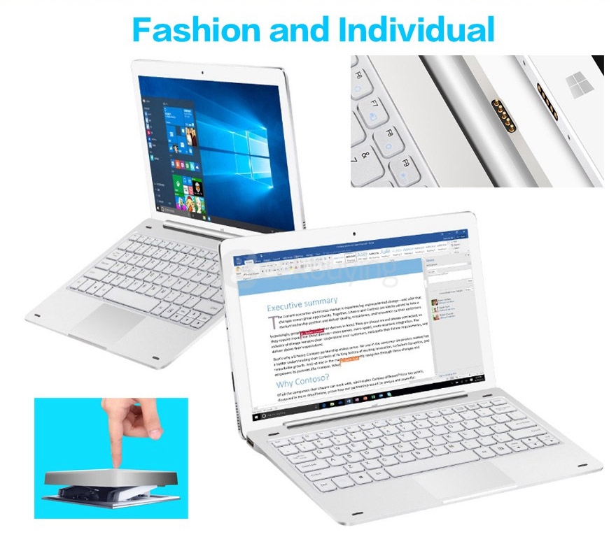 Original Teclast Tbook 16 Pro Tablet PC TL-T16 Pro Magnetic Docking Keyboard with Touchpad - Silver