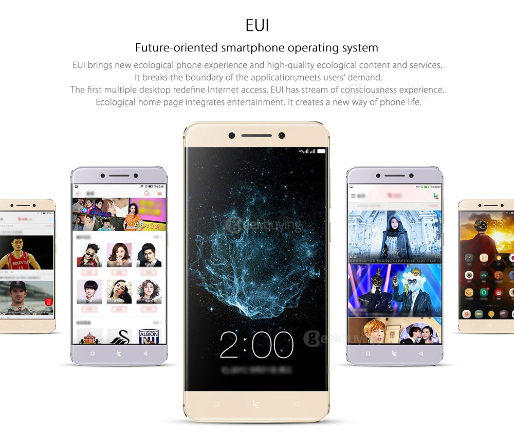 LeTV LeEco Le Pro3/X720 4GB RAM 64GB ROM 5.5inch FHD Android 6.0 Smartphone Qualcomm Snapdragon 821 Quad Core 8.0MP 16.0MP NFC Touch ID VoLTE - Gold