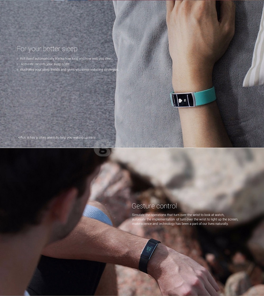 iWOWNFIT i6 Pro Bluetooth 4.0 Smart Wristband Heart Rate Monitor / Multi-Sports Tracker / Call Reminder / Remote Camera / Find Phone for Android iOS - Black