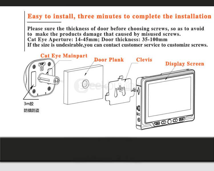 HK-03 1.3 Million Pixels Camera 4.3