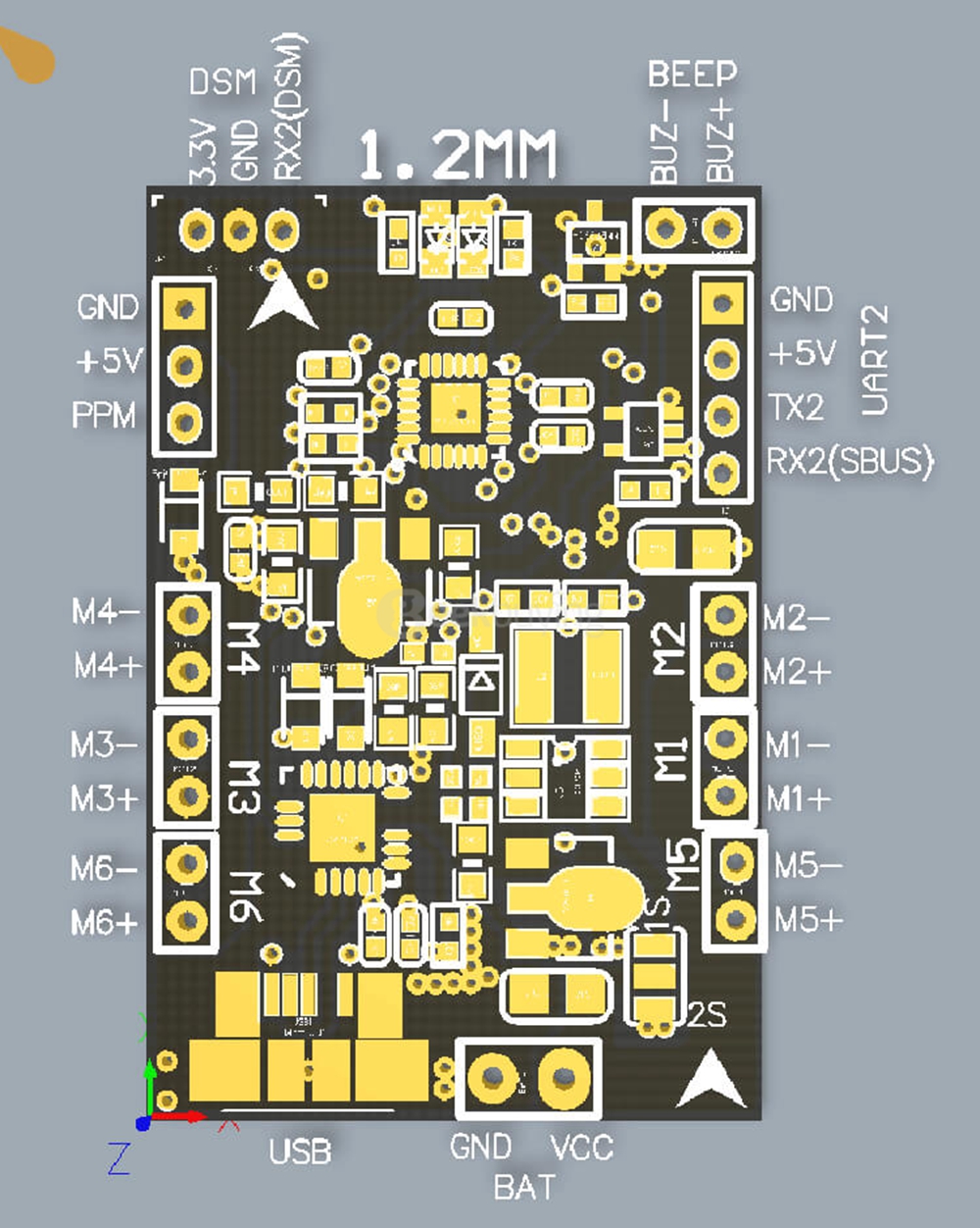 Redpawz Smart Q100 100mm Micro FPV Racing Quadcopter NAZA32 Flight Controller FM800 Receiver - BNF