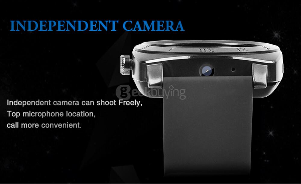 X3 2G Smart Watch Phone Sport Version 1.33 inch MTK6261 Pedometer Sleep Monitor Sedentary Reminder Support SIM TF Card 1.3MP Camera - Gold