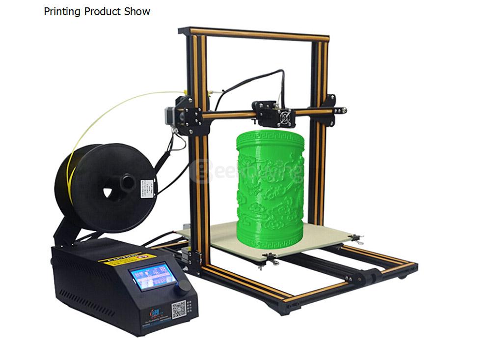 Creality3D CR-10 High Accuracy 3D Desktop Printer Support TF Card / Online Print - Black
