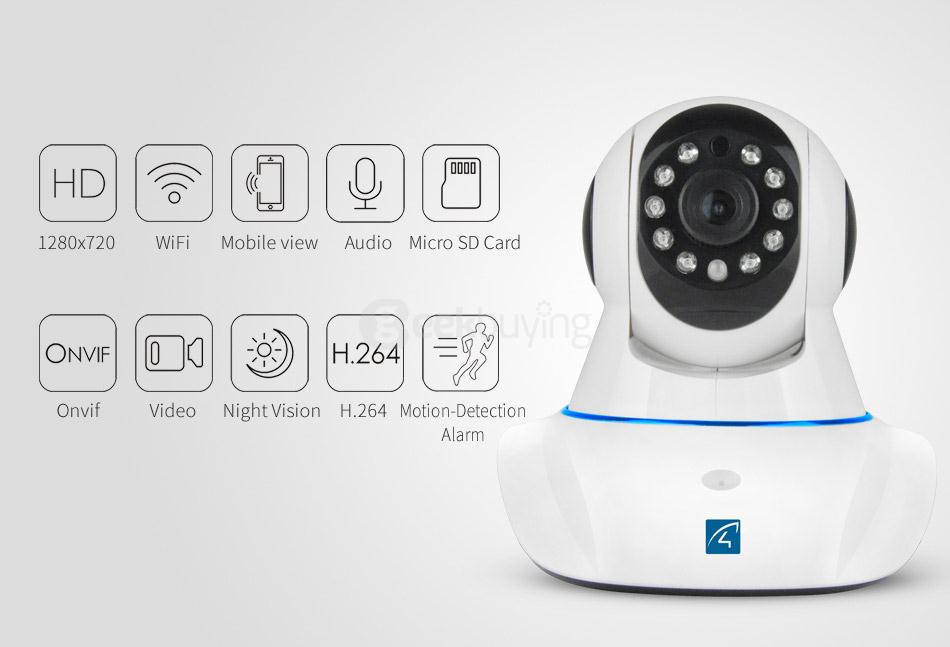 Vstarcam C25 720P HD IP Camera Two Way Audio 360 Degrees View Angle Triple Stream Security Camera