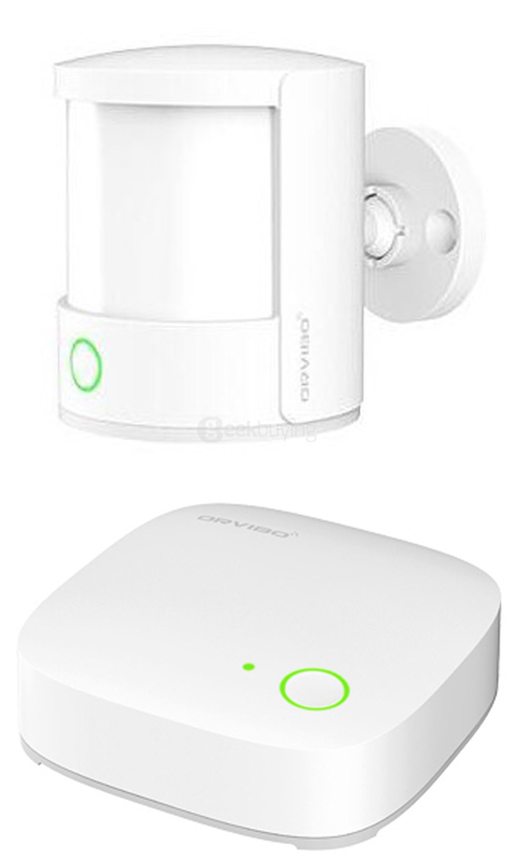 ORVIBO VS10ZW ZigBee Mini Smart Hub Intelligent Gateway + 2 PCS Windows Door Sensors + PIR Motion Sensor - UK Plug