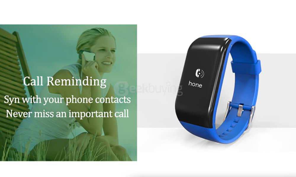 R1 Bluetooth 4.0 Smartband Dynamic Heart Rate Monitor Fitness Tracker Remote Camera Call Reminder IP67 Waterproof for Android iOS - Orange