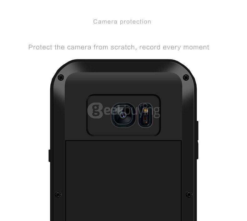 Love Mei Case Dirt-proof Snow-proof And Shock-proof Metal Shell Rugged Case For Samsung Galaxy Note 7 - Black