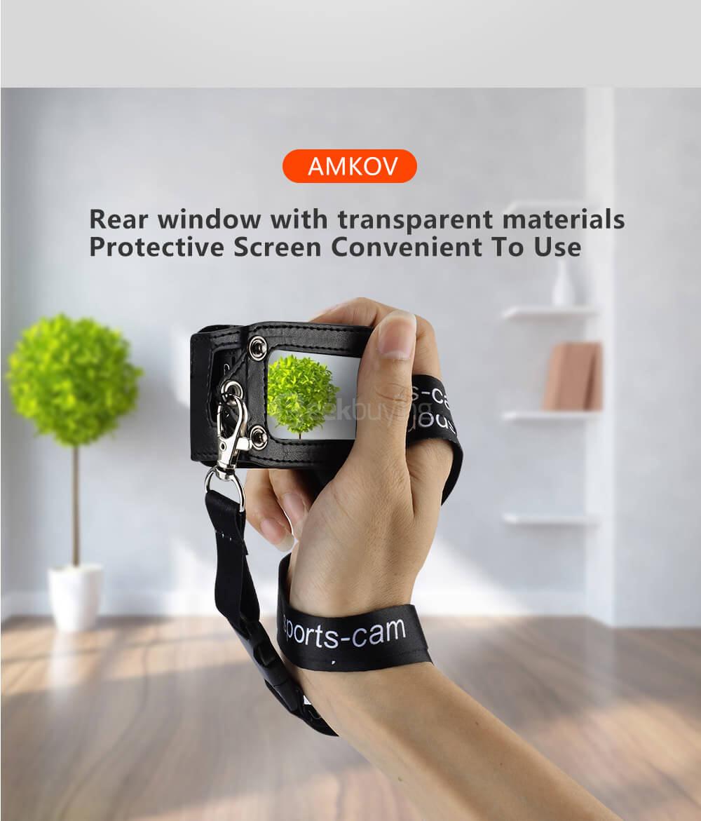 Amkov AMK-SJ Camera Case Detachable 180 Degree Rotation Camera Bag for SJCAM Camera