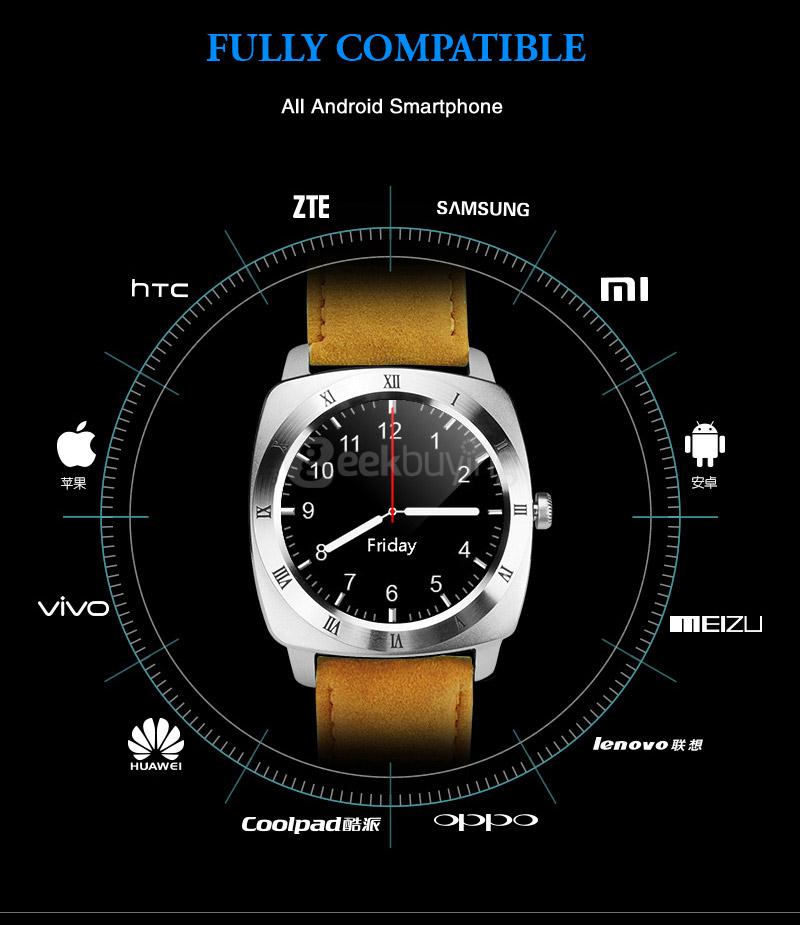 X3 2G Smartwatch Phone 1.33 inch MTK6261 Pedometer Sleep Monitor Sedentary Reminder Support SIM TF Card 1.3MP Camera - Silver