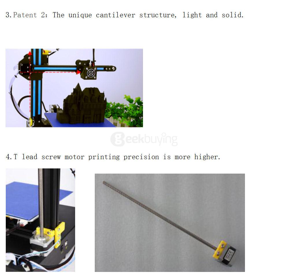 Creality3D CR-8 2 in 1 Laser Engraving 3D Printer Support TF Card / Online Print - Black