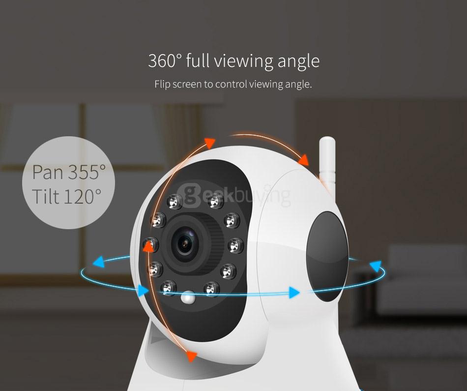Vstarcam C25 720P HD IP Camera Two Way Audio 360 Degrees View Angle Triple Stream Security Camera
