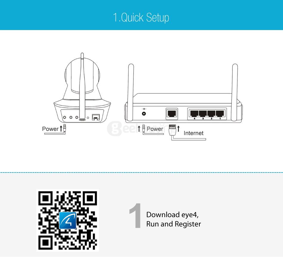 Vstarcam C25 720P HD IP Camera Two Way Audio 360 Degrees View Angle Triple Stream Security Camera