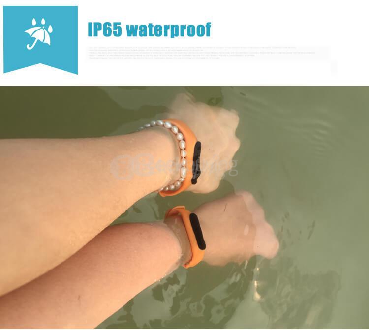 C6 Bluetooth 4.0 Smart Bracelet Heart Rate Monitor Sleep Tracker Call/SMS Reminder Anti-lost IP65 Waterproof For Android iOS - Black