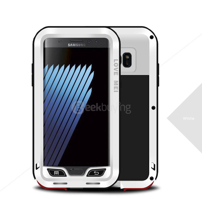 Love Mei Case Dirt-proof Snow-proof And Shock-proof Metal Shell Rugged Case For Samsung Galaxy Note 7 - Black