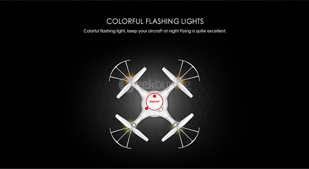 SYMA X5UC 2MP Camera Altitude Hold Mode Dual Battery 2.4G 4CH 6Axis RC Quadcopter RTF - White