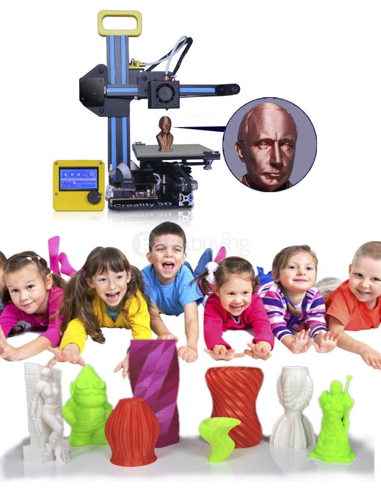 Creality3D CR-7 High Accuracy 3D Desktop Printer Support TF Card / Online Print - Black