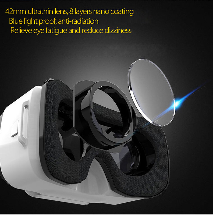 LEJI VR MINI 3D VR Virtual Reality Headset FOV96 IPD Focus Adjustable for 4.7-5.5 inch Smartphones - Pink