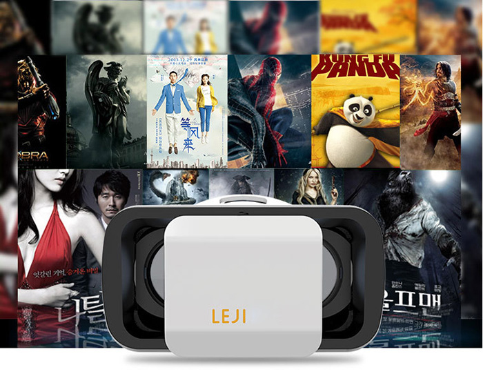 LEJI VR MINI 3D VR Virtual Reality Headset FOV96 IPD Focus Adjustable for 4.7-5.5 inch Smartphones - White