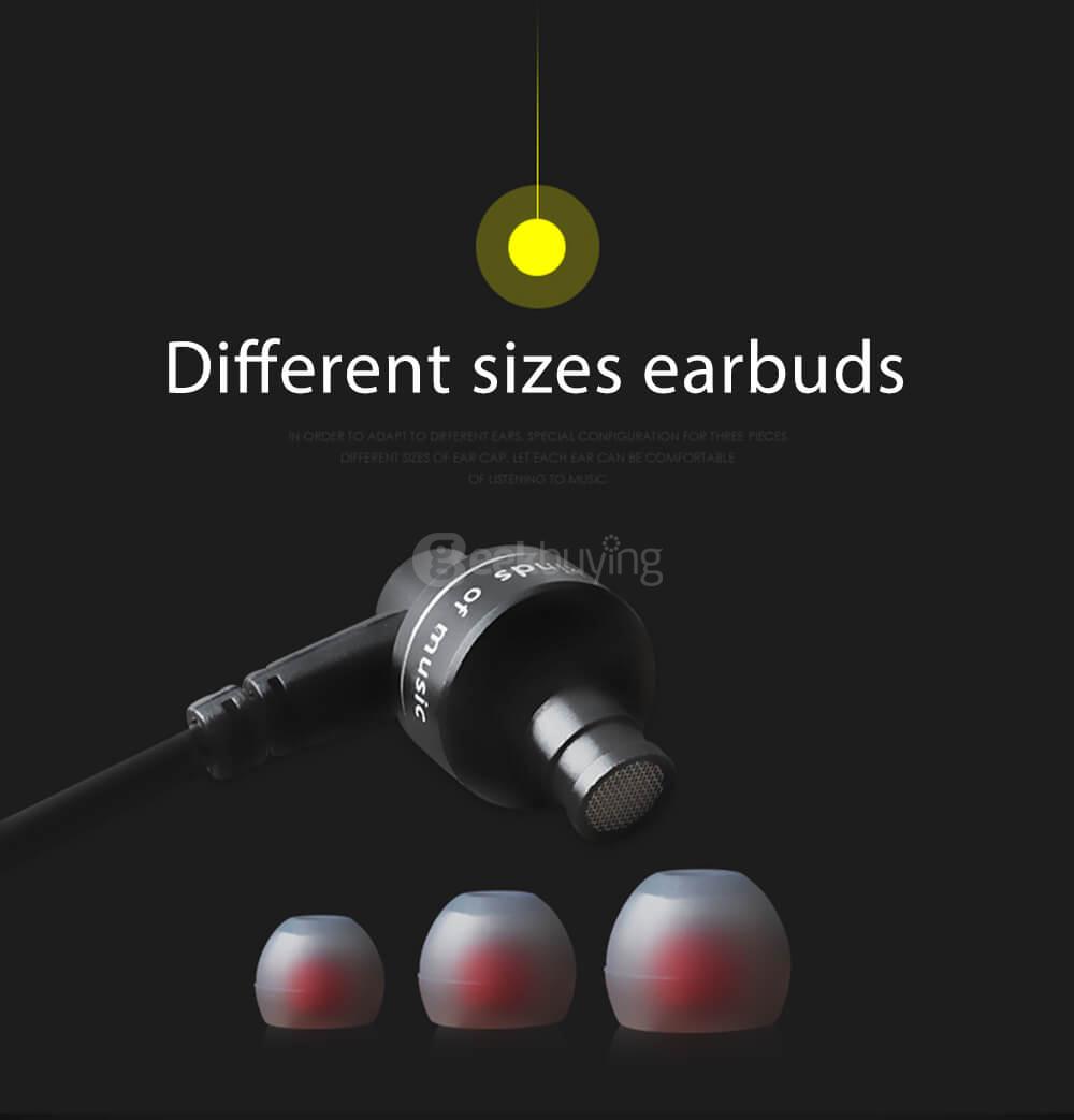 Awei ES 10TY Noise Isolation Wired In-ear Earphones with Microphone 3.5MM Plug - Rose Gold