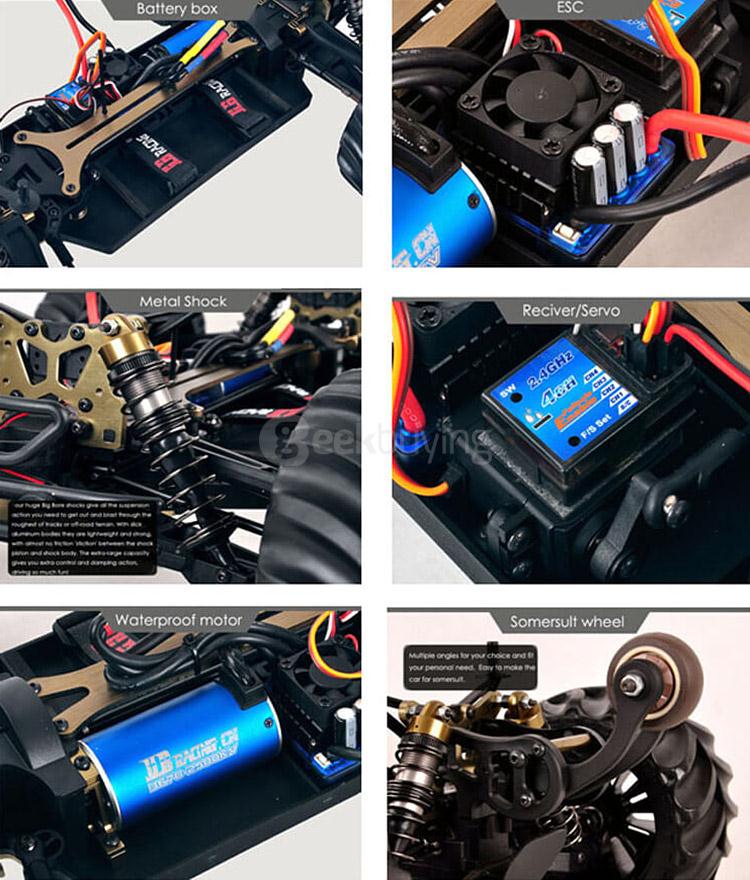 JLB Racing CHEETAH 11101 1/10 Brushless RC Car Monster Trucks - RTR