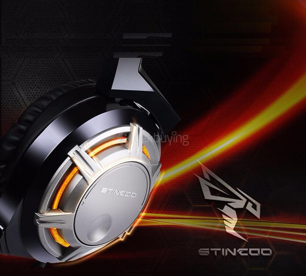 SOMIC G926 Stereo Gaming Headsets with Mic Sound Localization LED Light for Game Player - White