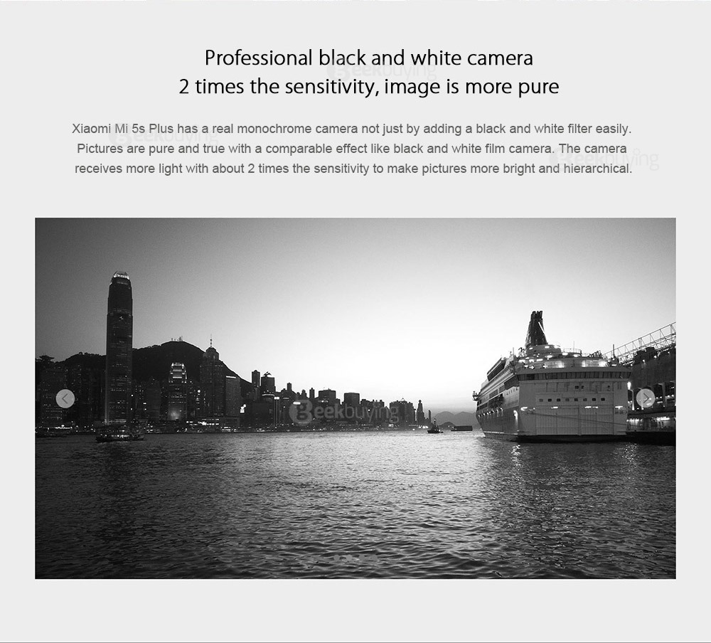 Xiaomi Mi 5S Plus 5.7inch FHD MIUI 8 Android 6.0 4G LTE Smartphone Qualcomm Snapdragon 821 Quad Core 4GB 64GB Dual Rear 13.0MP Touch-ID NFC Type-C - Rose Gold